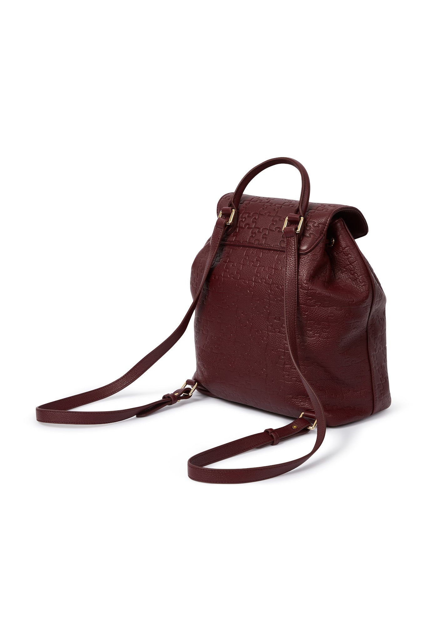 Funmilayo Backpack — Red Oxblood back
