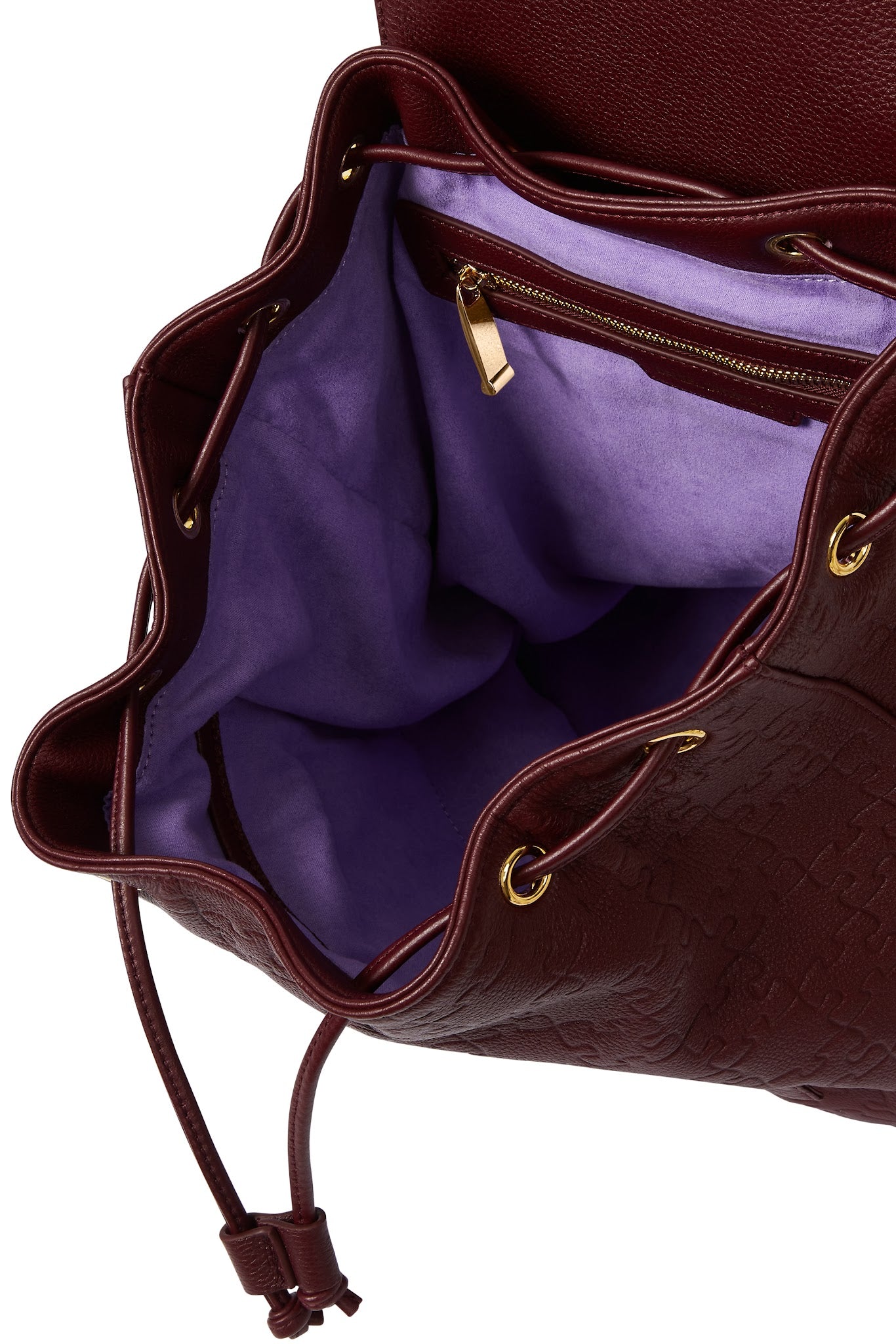 Funmilayo Backpack — Red Oxblood interior
