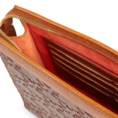Tinuke Tail Clutch — Nkari Honey Brown alt 2
