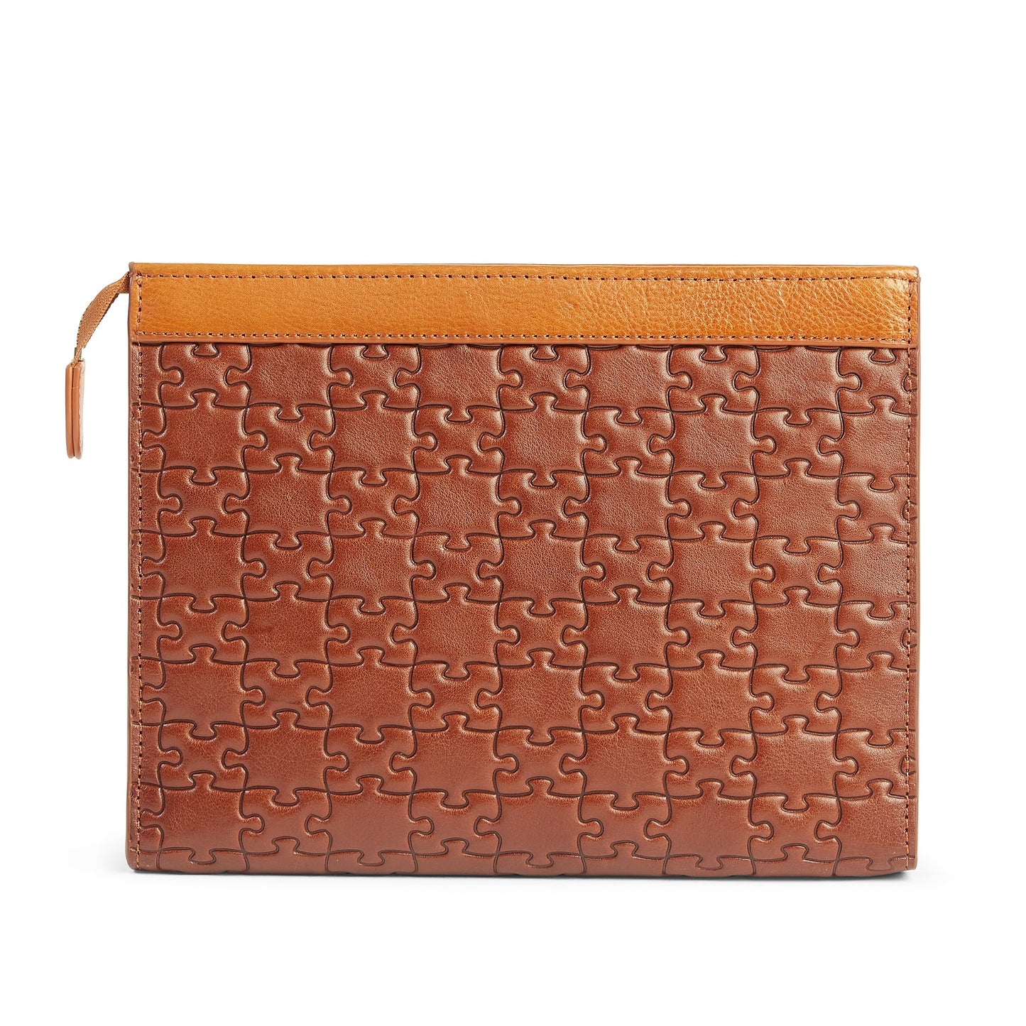 Tinuke Tail Clutch — Nkari Honey Brown hero
