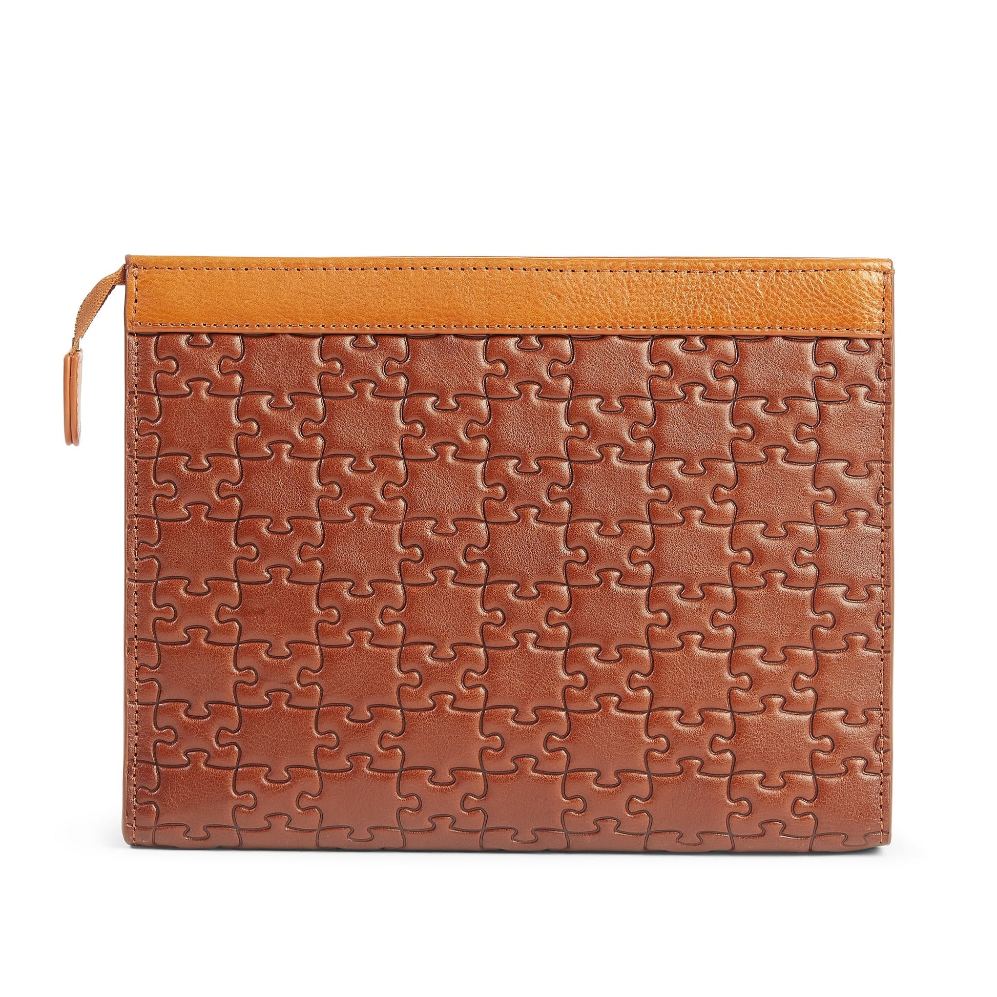 Tinuke Tail Clutch — Nkari Honey Brown hero