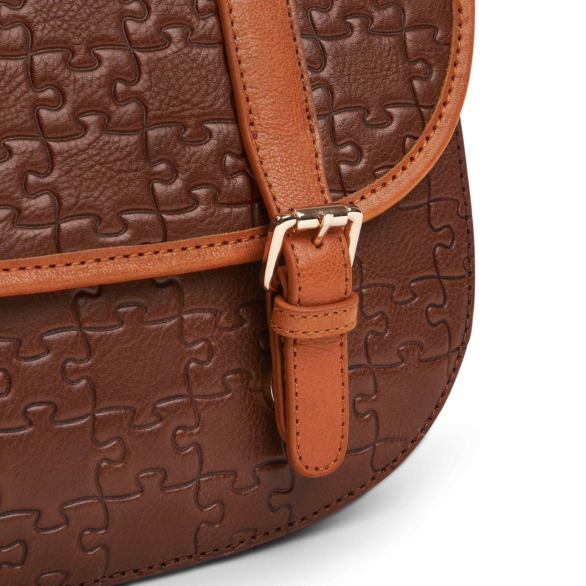 Aremu Leather Messenger Bag - Daniel Diyepriye USA