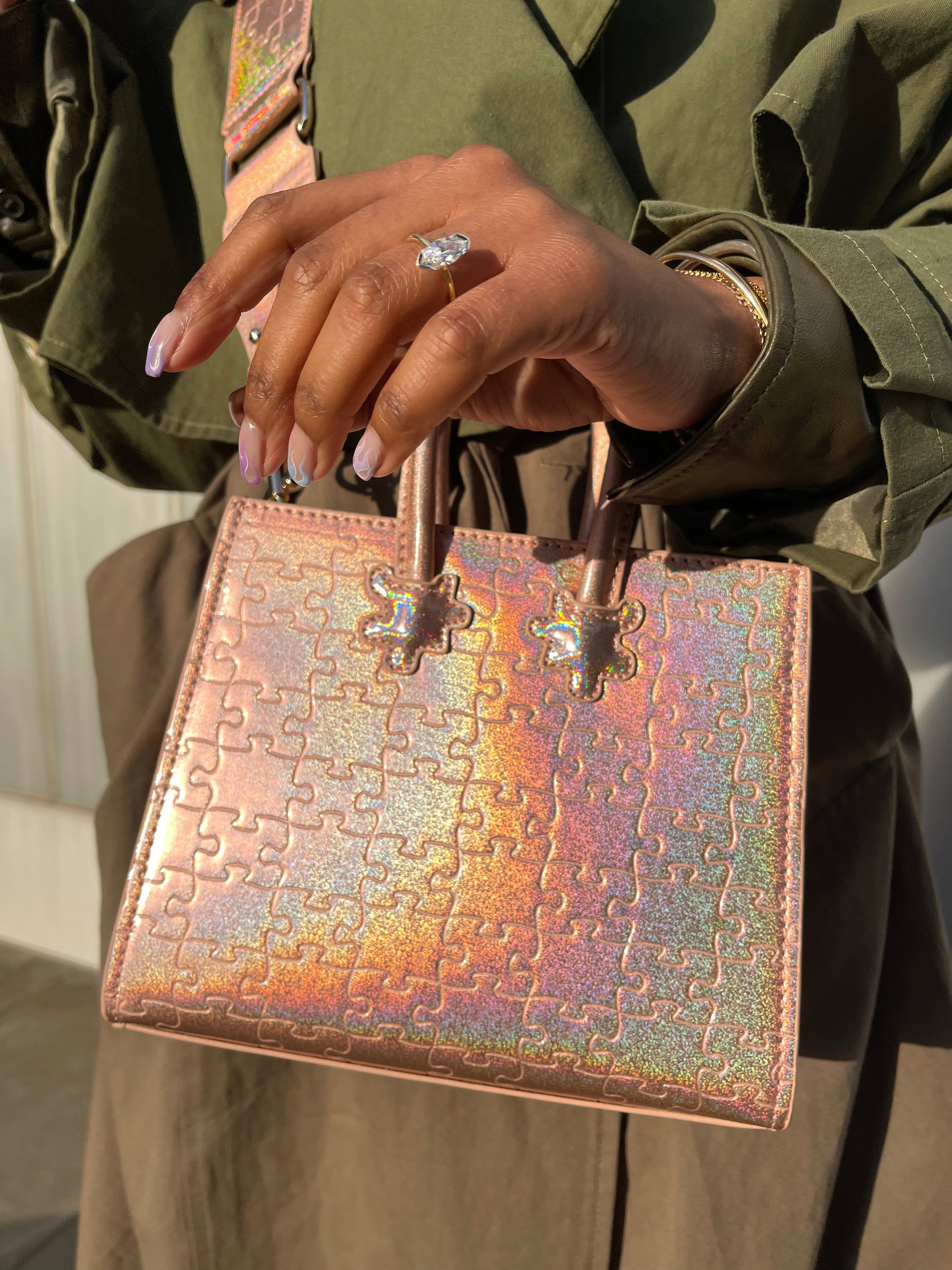 Ibukun Tiny Tote | Pink Glitter - Daniel Diyepirye™️