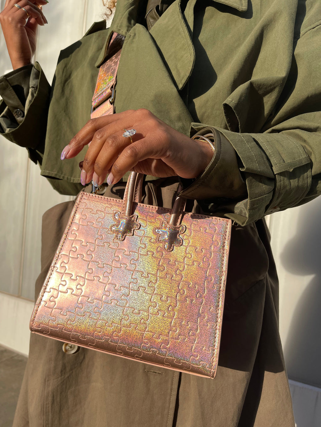 Ibukun Tiny Tote | Pink Glitter - Daniel Diyepirye™️
