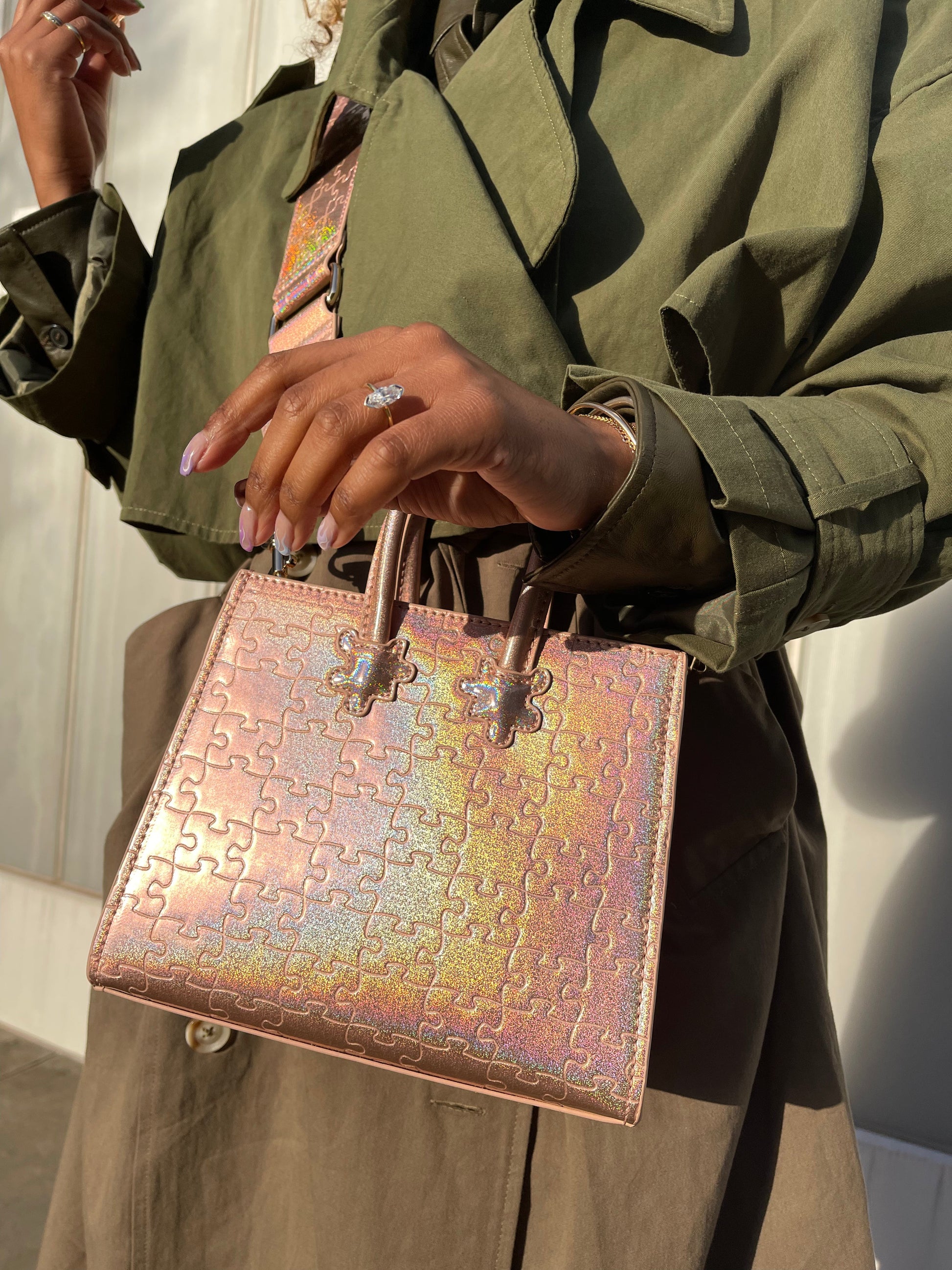 Ibukun Tiny Tote | Pink Glitter - Daniel Diyepirye™️