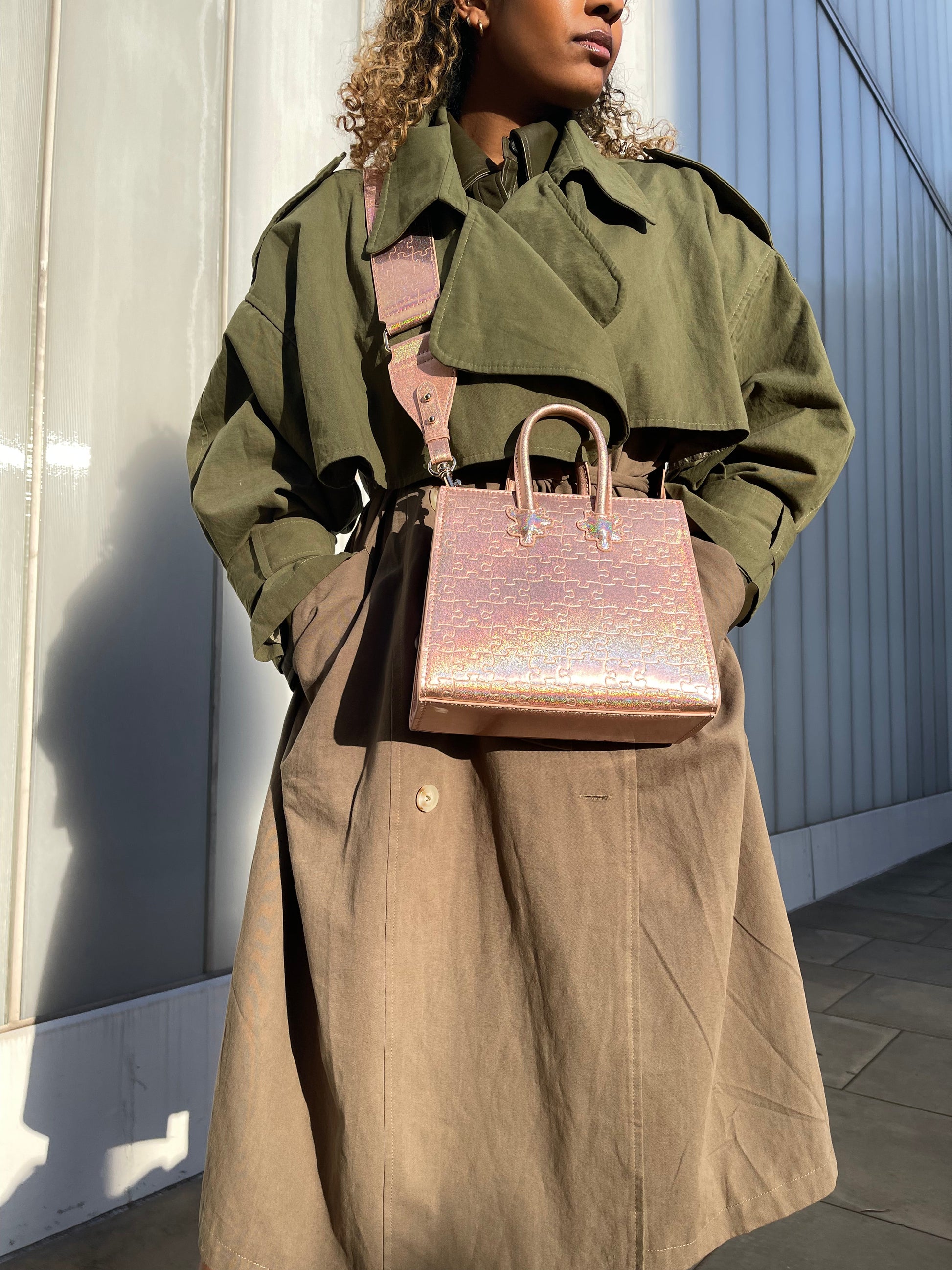 Ibukun Tiny Tote | Pink Glitter - Daniel Diyepirye™️