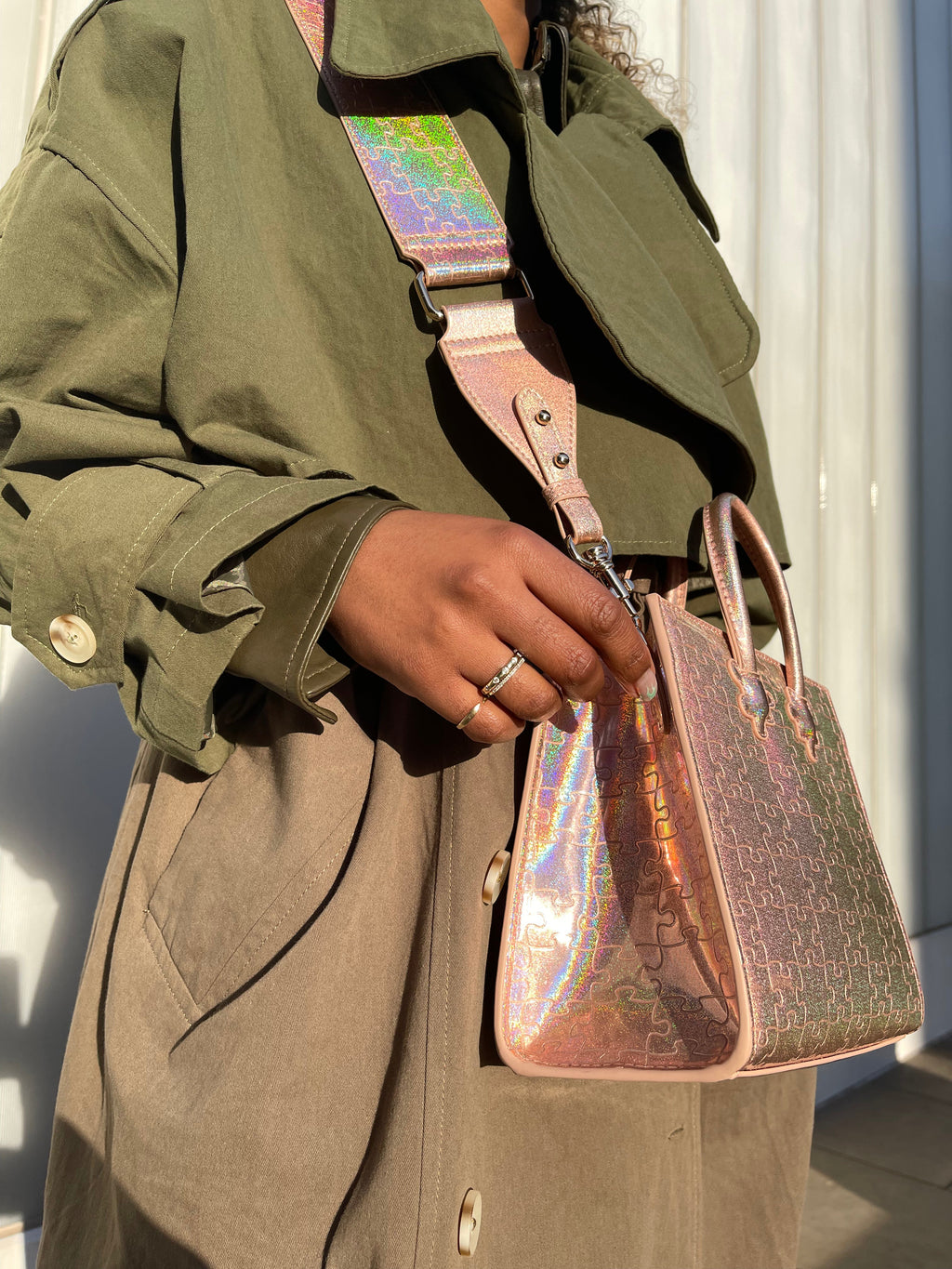 Ibukun Tiny Tote | Pink Glitter - Daniel Diyepirye™️