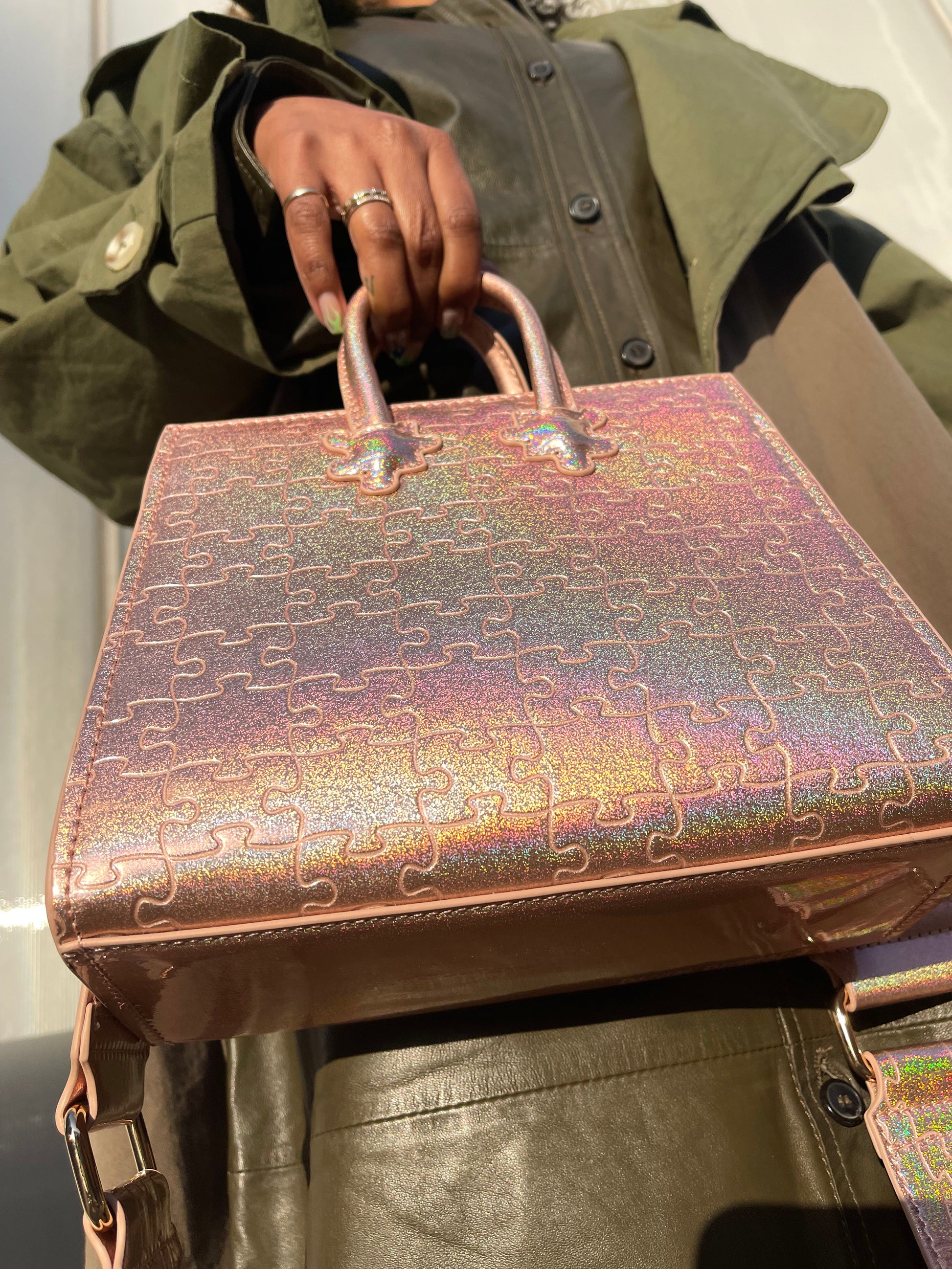 Ibukun Tiny Tote | Pink Glitter - Daniel Diyepirye™️