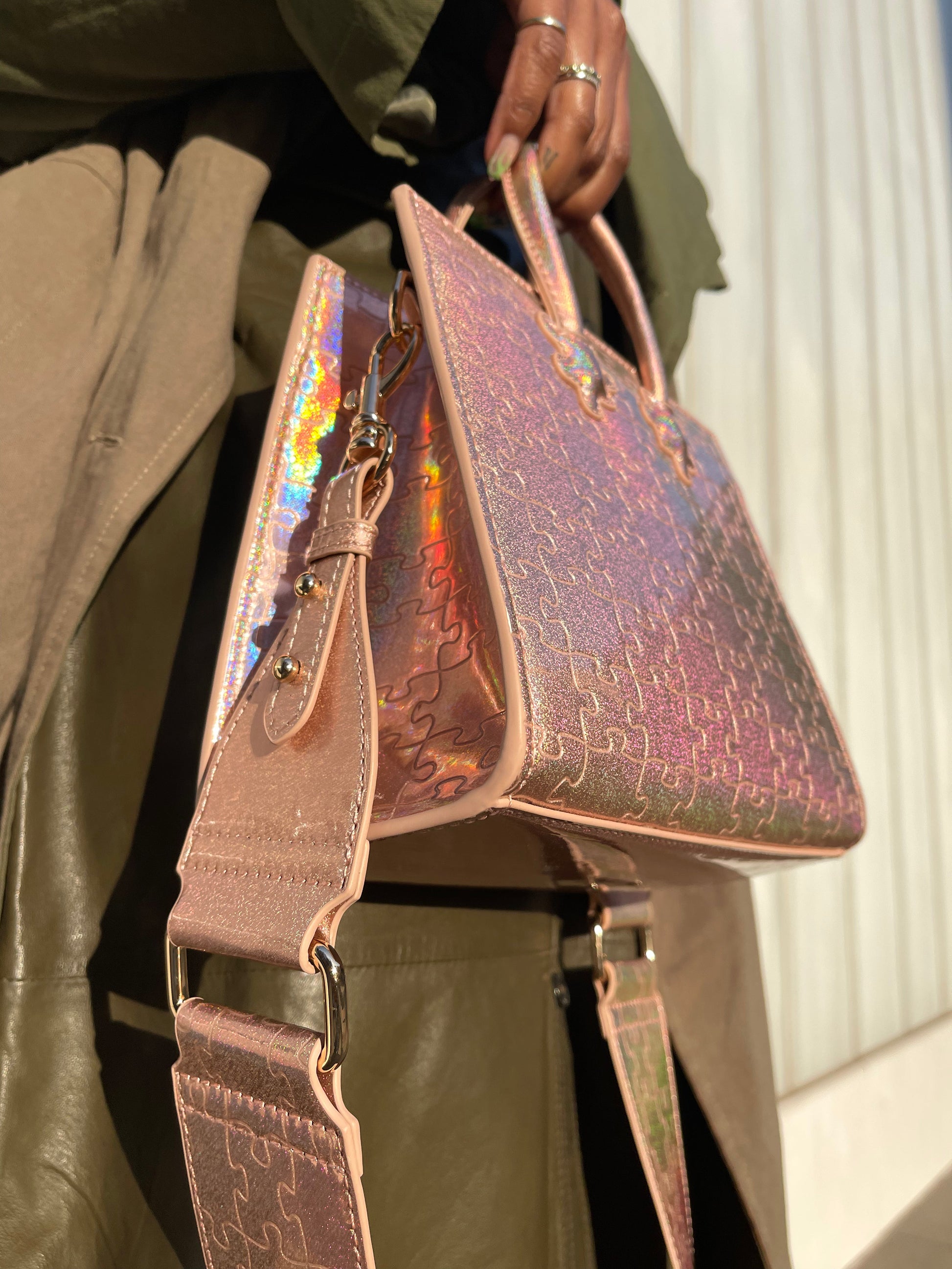Ibukun Tiny Tote | Pink Glitter - Daniel Diyepirye™️