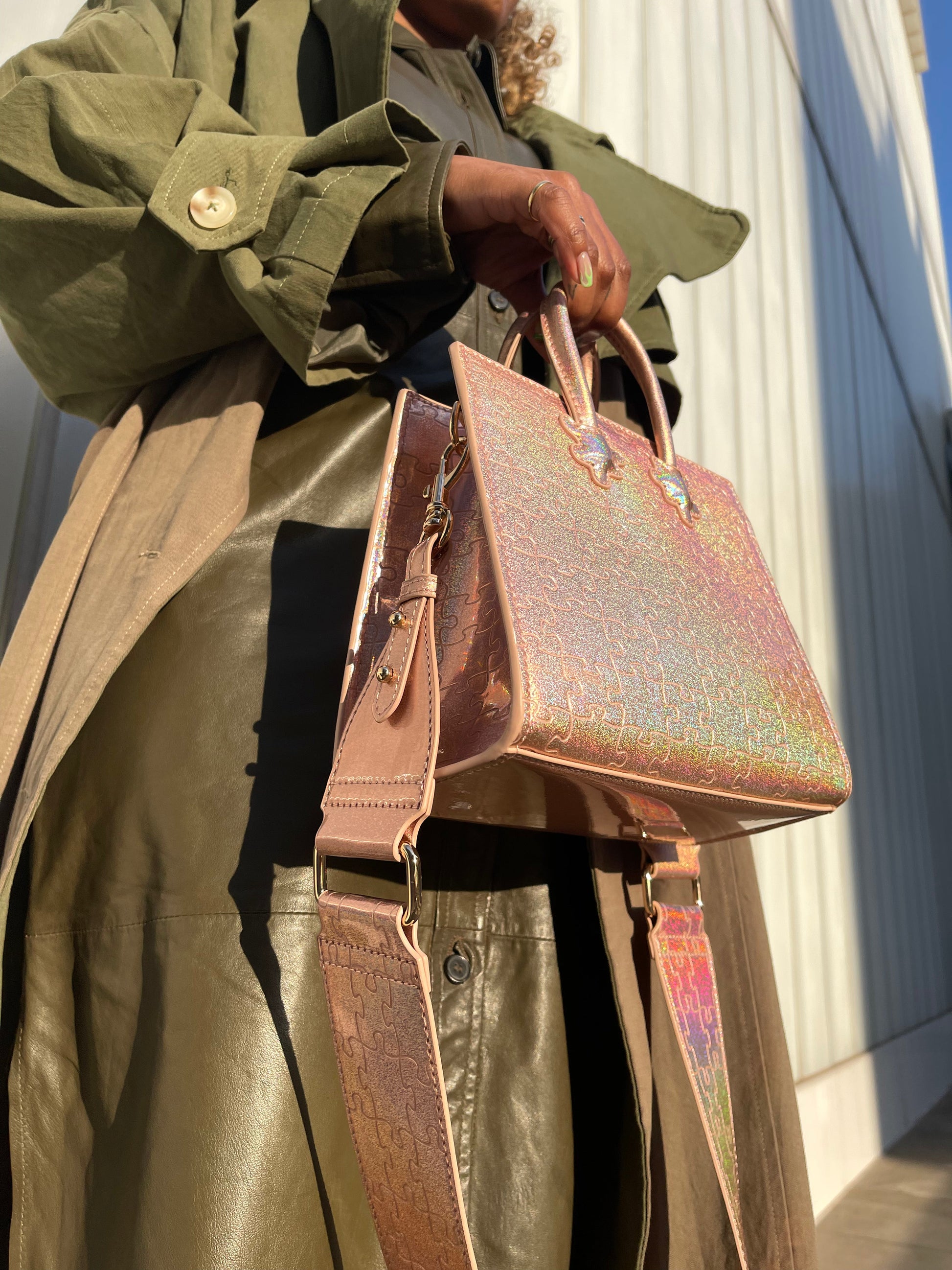 Ibukun Tiny Tote | Pink Glitter - Daniel Diyepirye™️