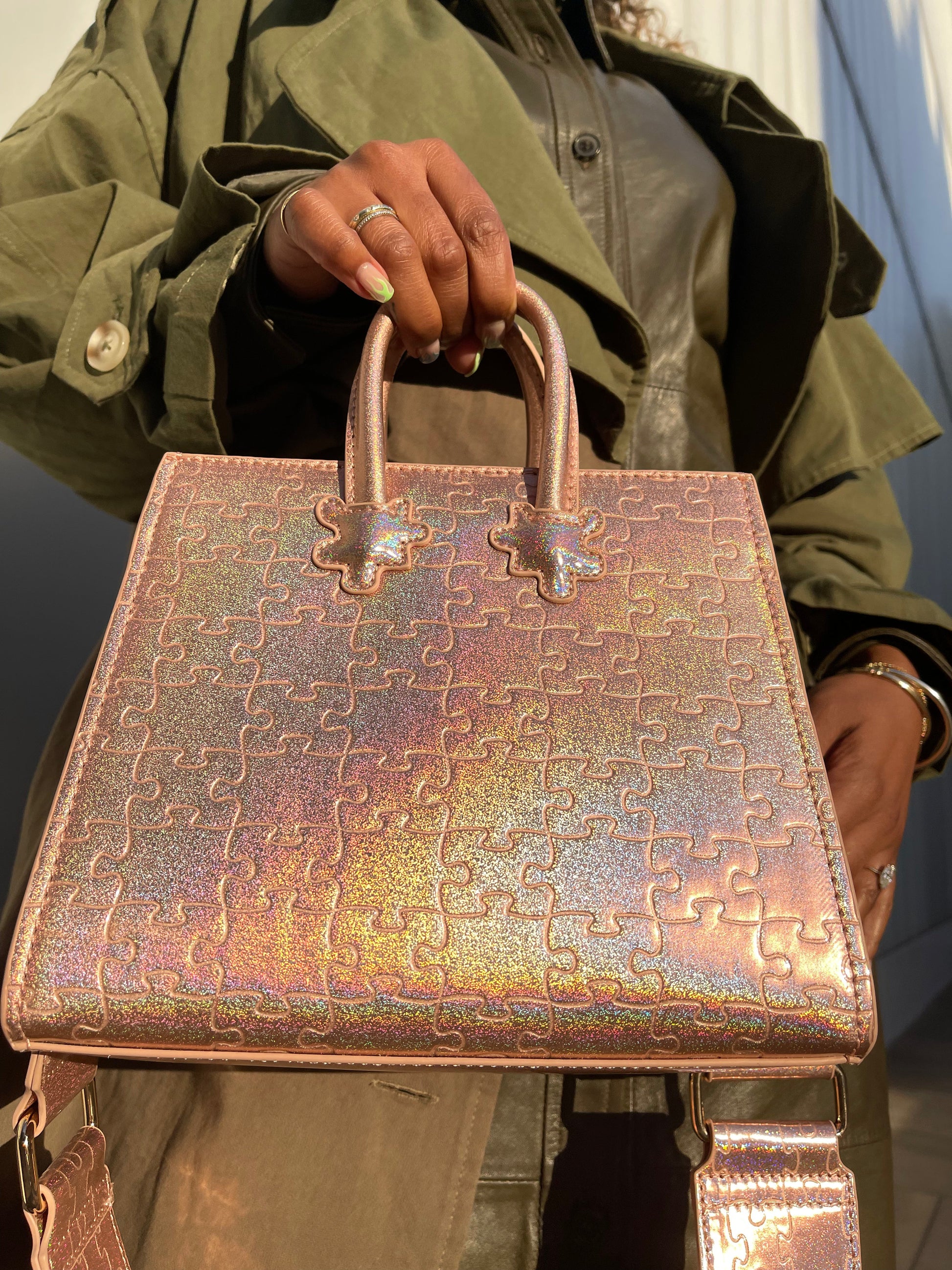 Ibukun Tiny Tote | Pink Glitter - Daniel Diyepirye™️
