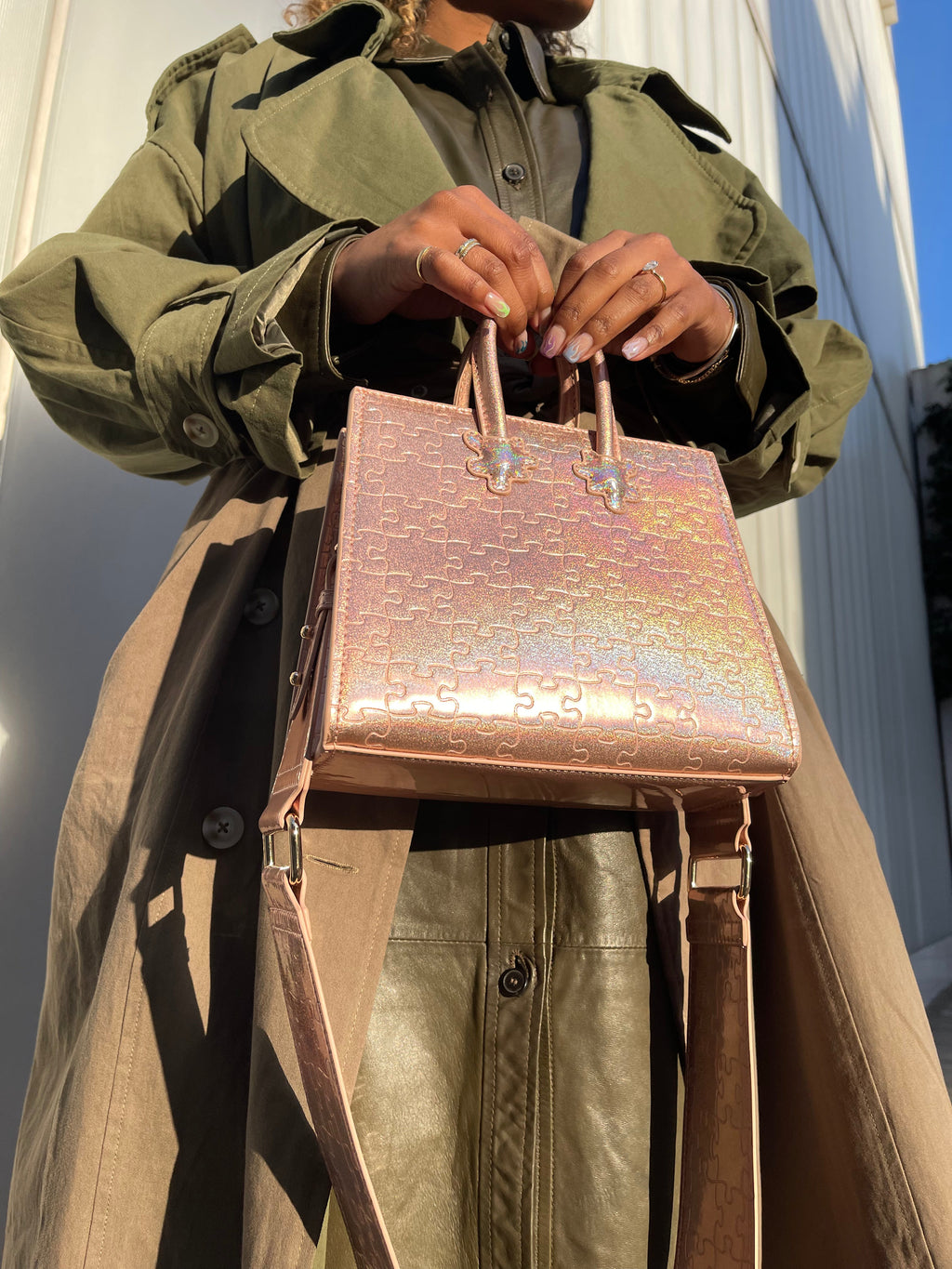 Ibukun Tiny Tote | Pink Glitter - Daniel Diyepirye™️