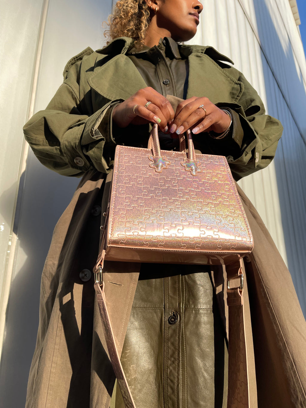 Ibukun Tiny Tote | Pink Glitter - Daniel Diyepirye™️