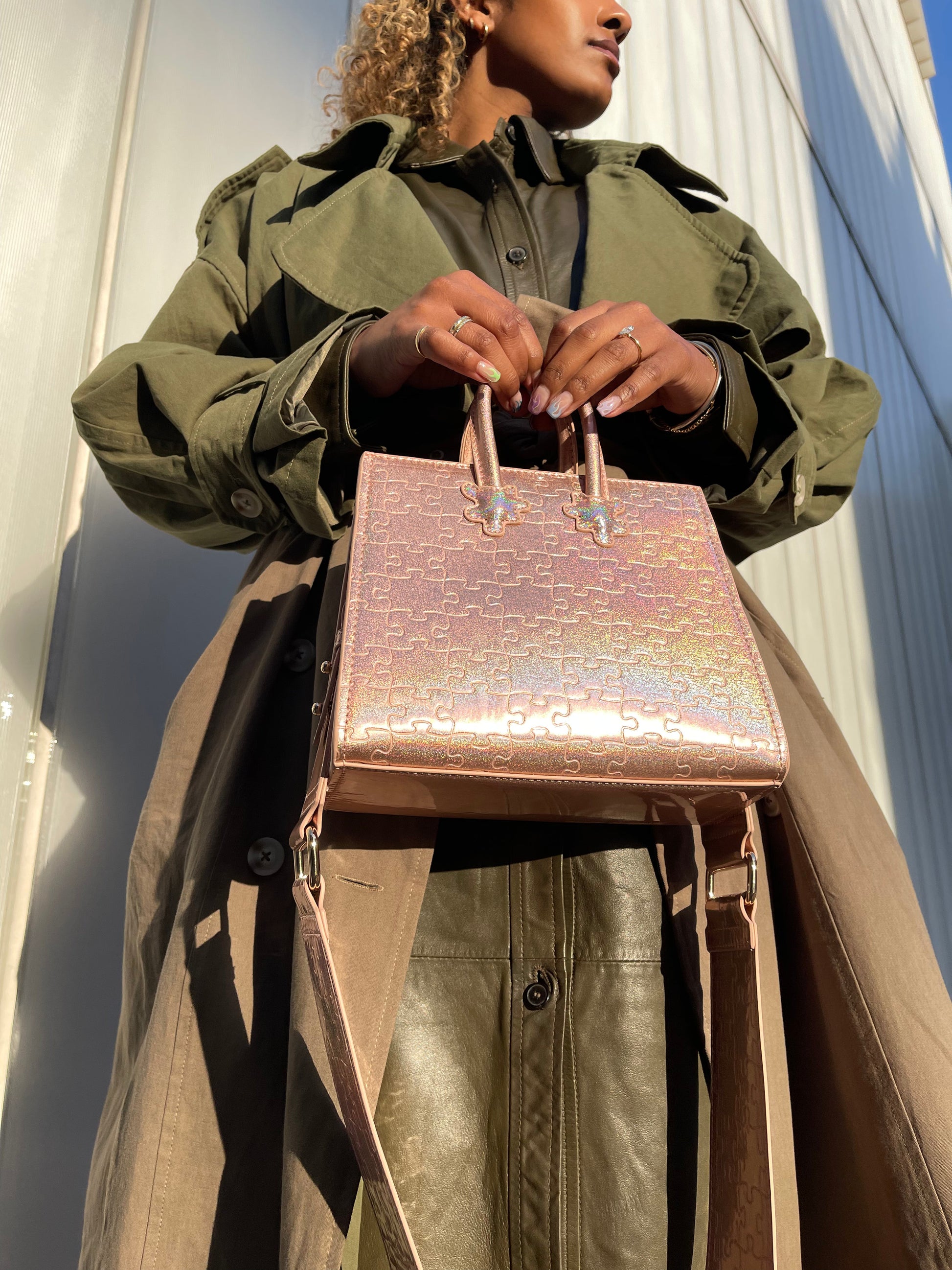 Ibukun Tiny Tote | Pink Glitter - Daniel Diyepirye™️