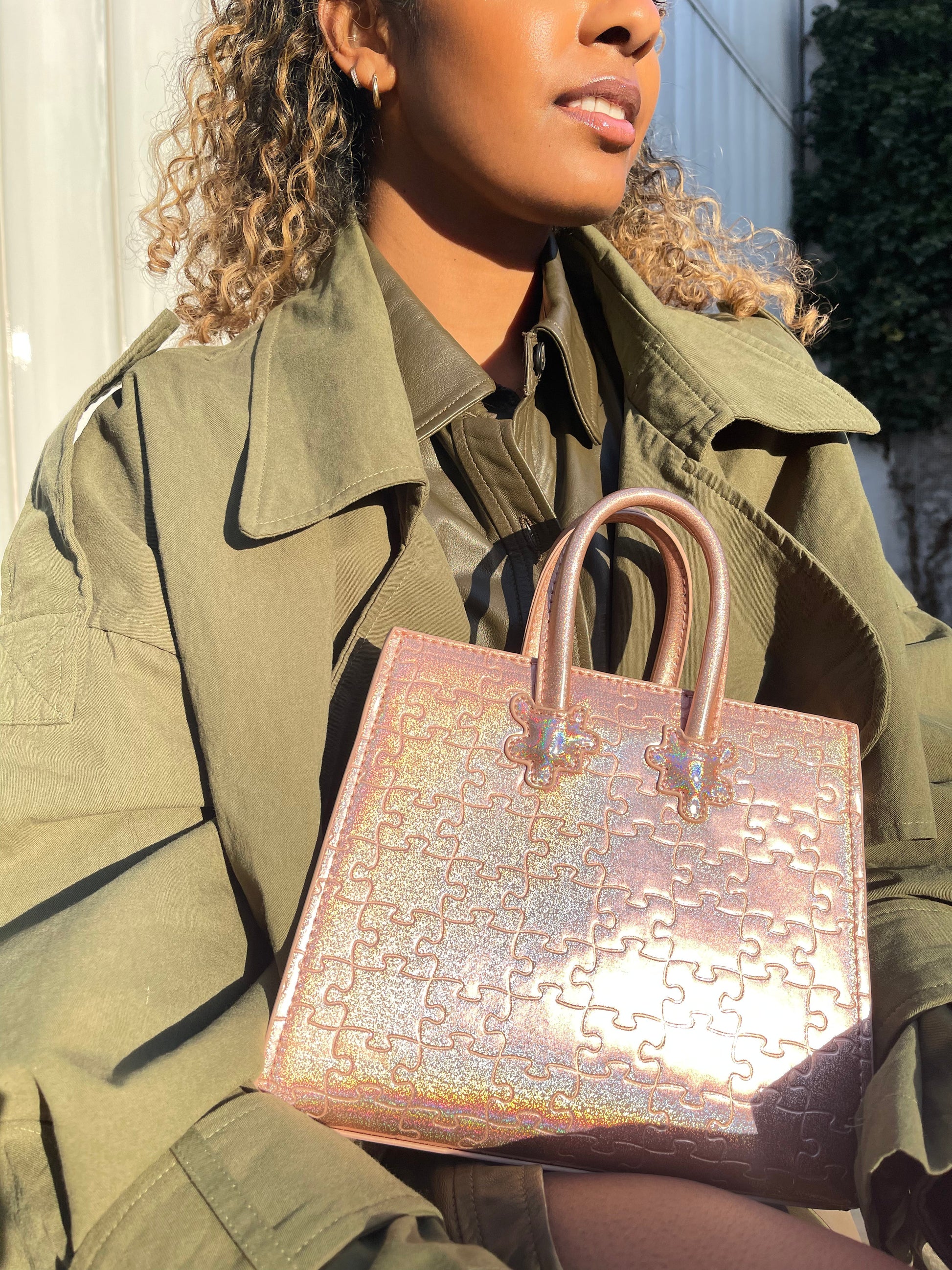 Ibukun Tiny Tote | Pink Glitter - Daniel Diyepirye™️