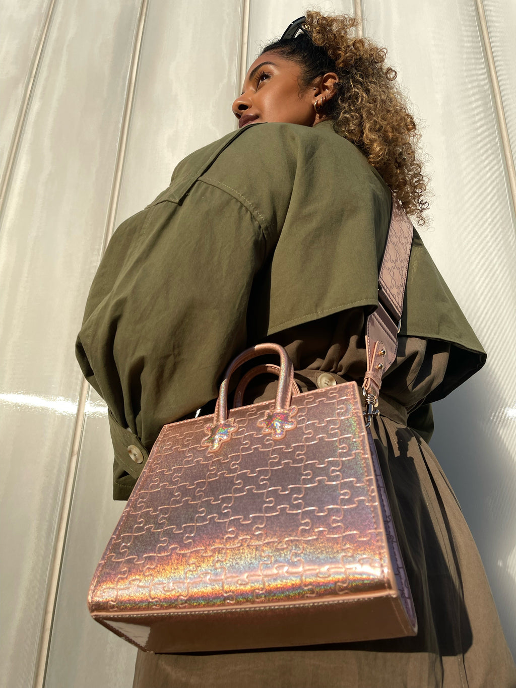 Ibukun Tiny Tote | Pink Glitter - Daniel Diyepirye™️