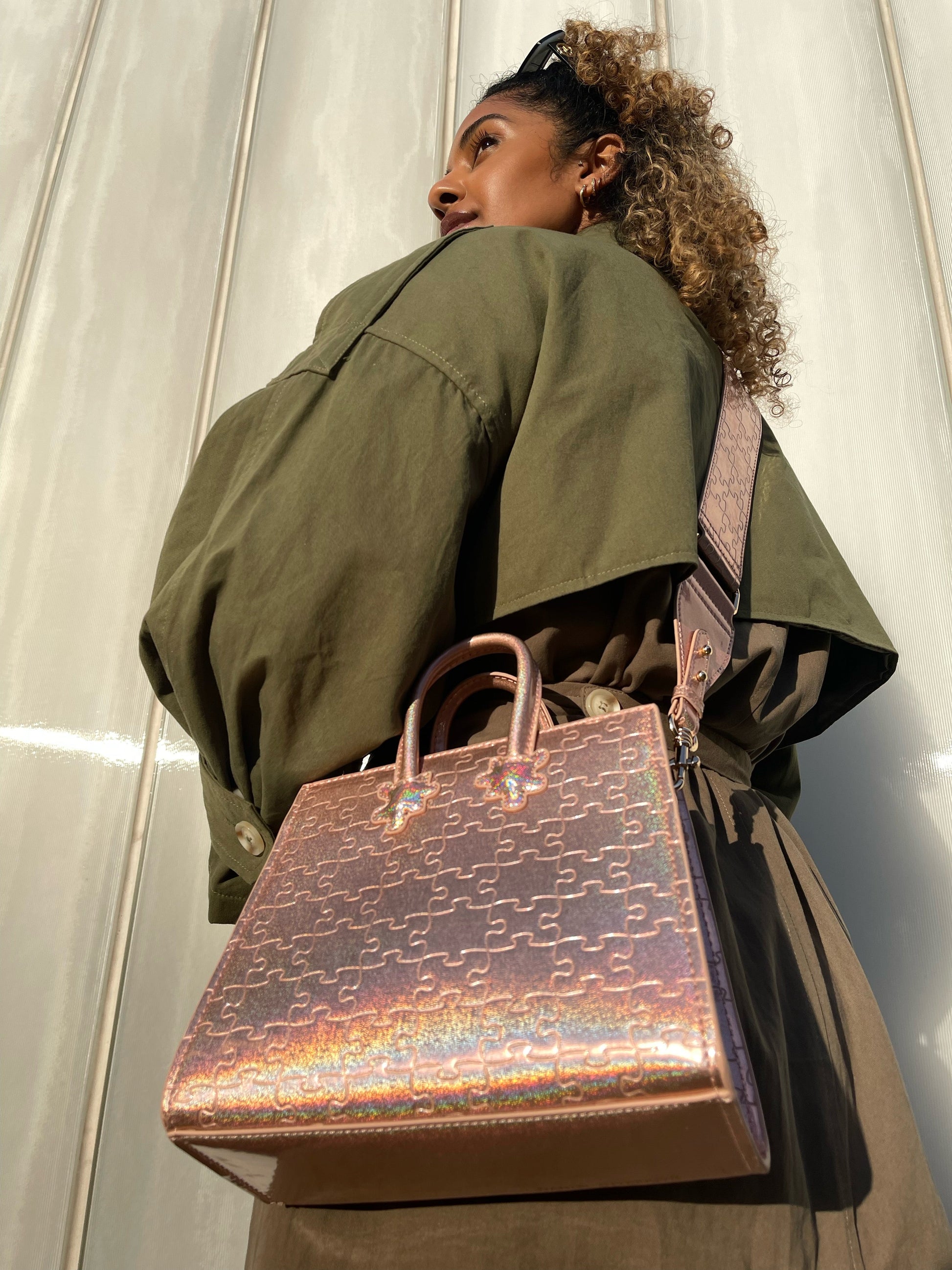 Ibukun Tiny Tote | Pink Glitter - Daniel Diyepirye™️