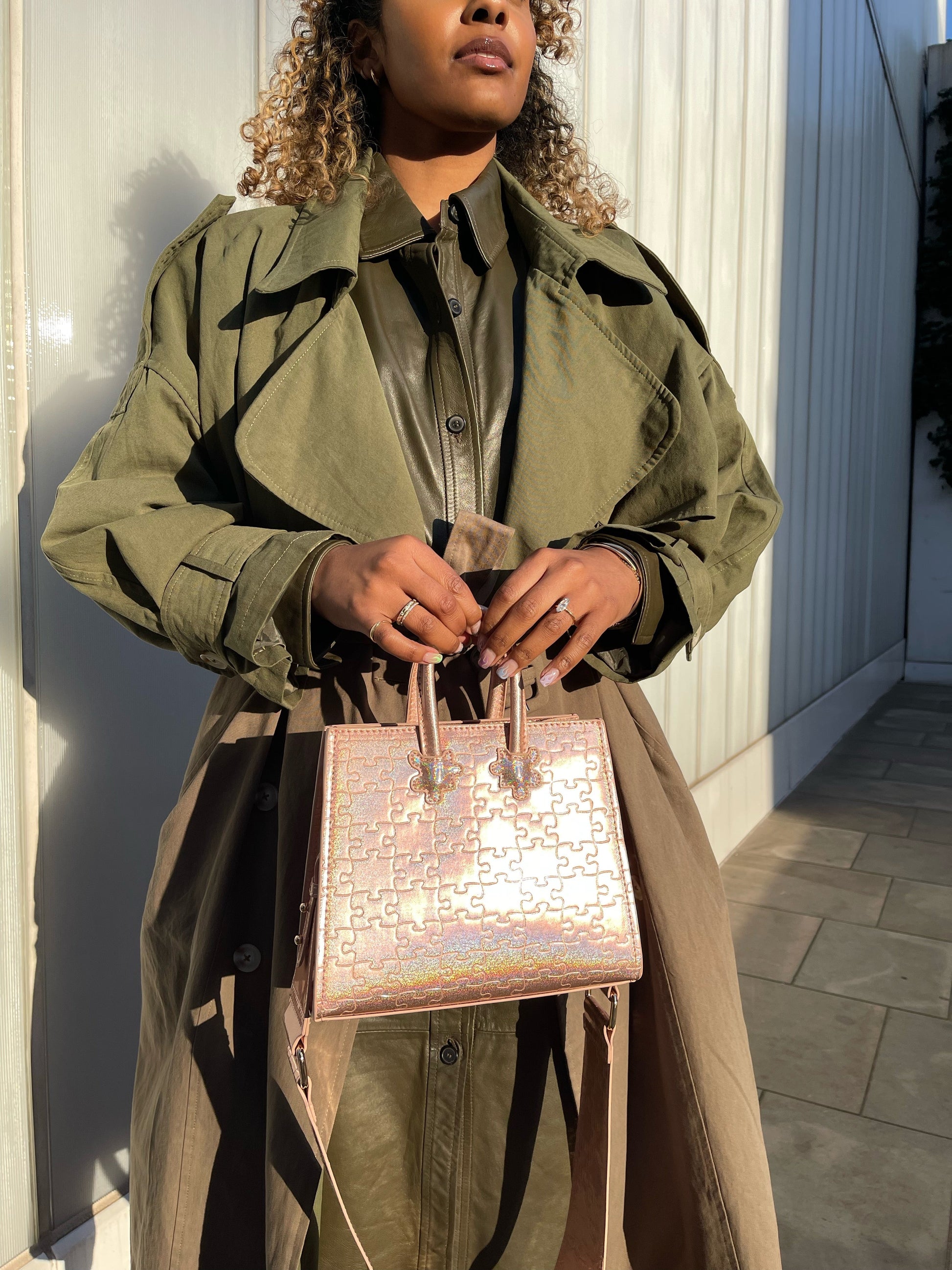 Ibukun Tiny Tote | Pink Glitter - Daniel Diyepirye™️