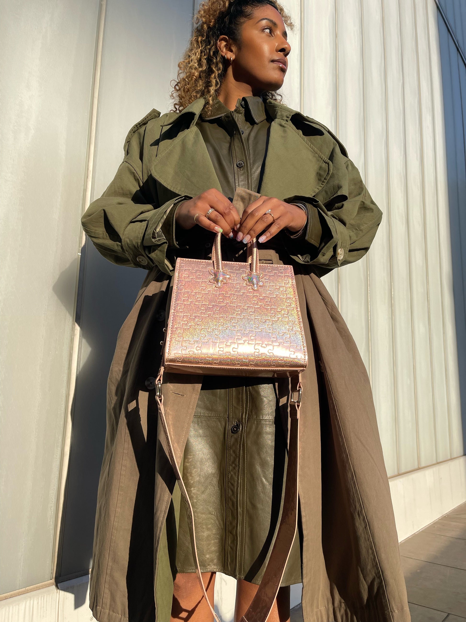 Ibukun Tiny Tote | Pink Glitter - Daniel Diyepirye™️