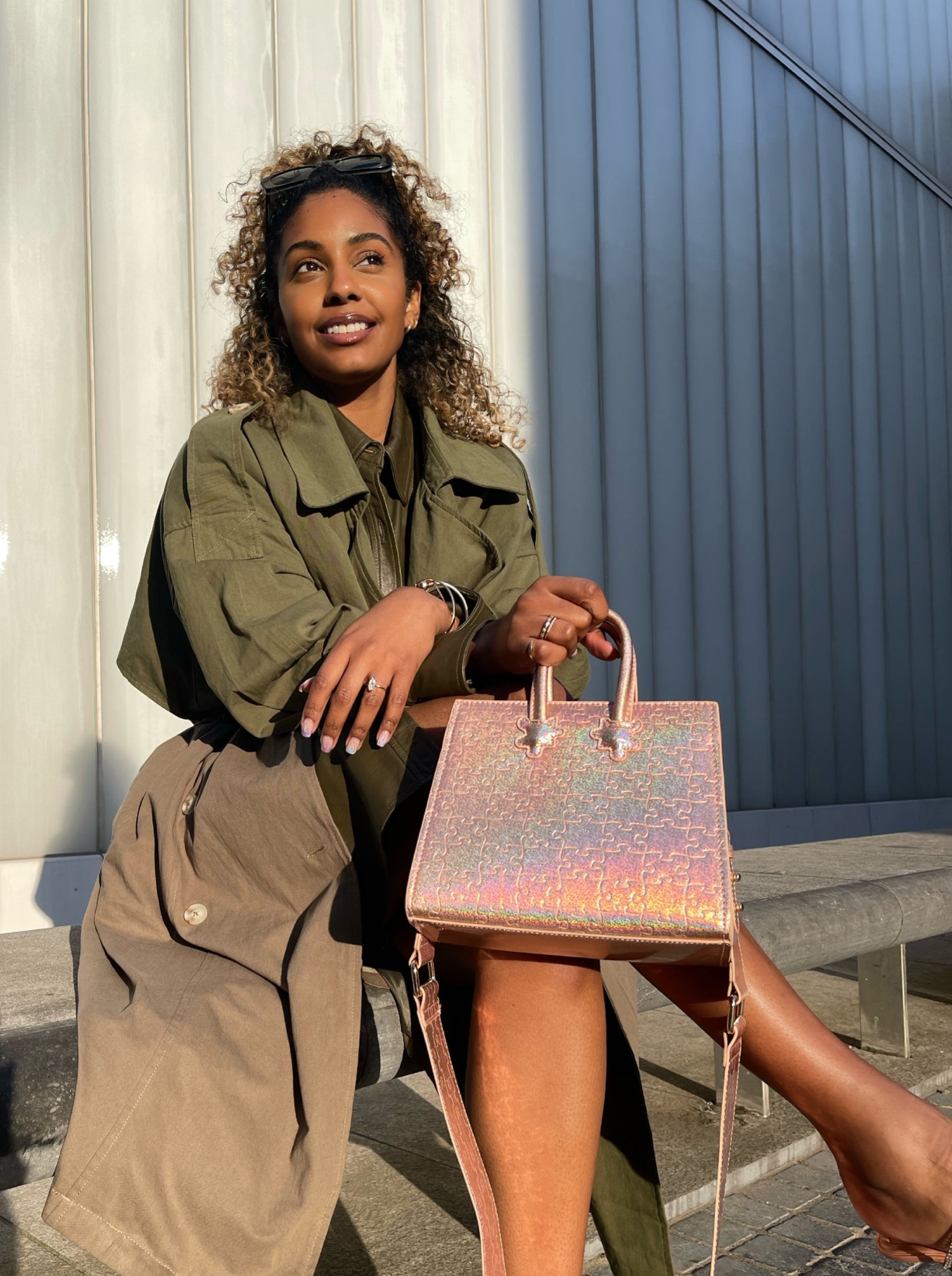Ibukun Tiny Tote | Pink Glitter - Daniel Diyepirye™️