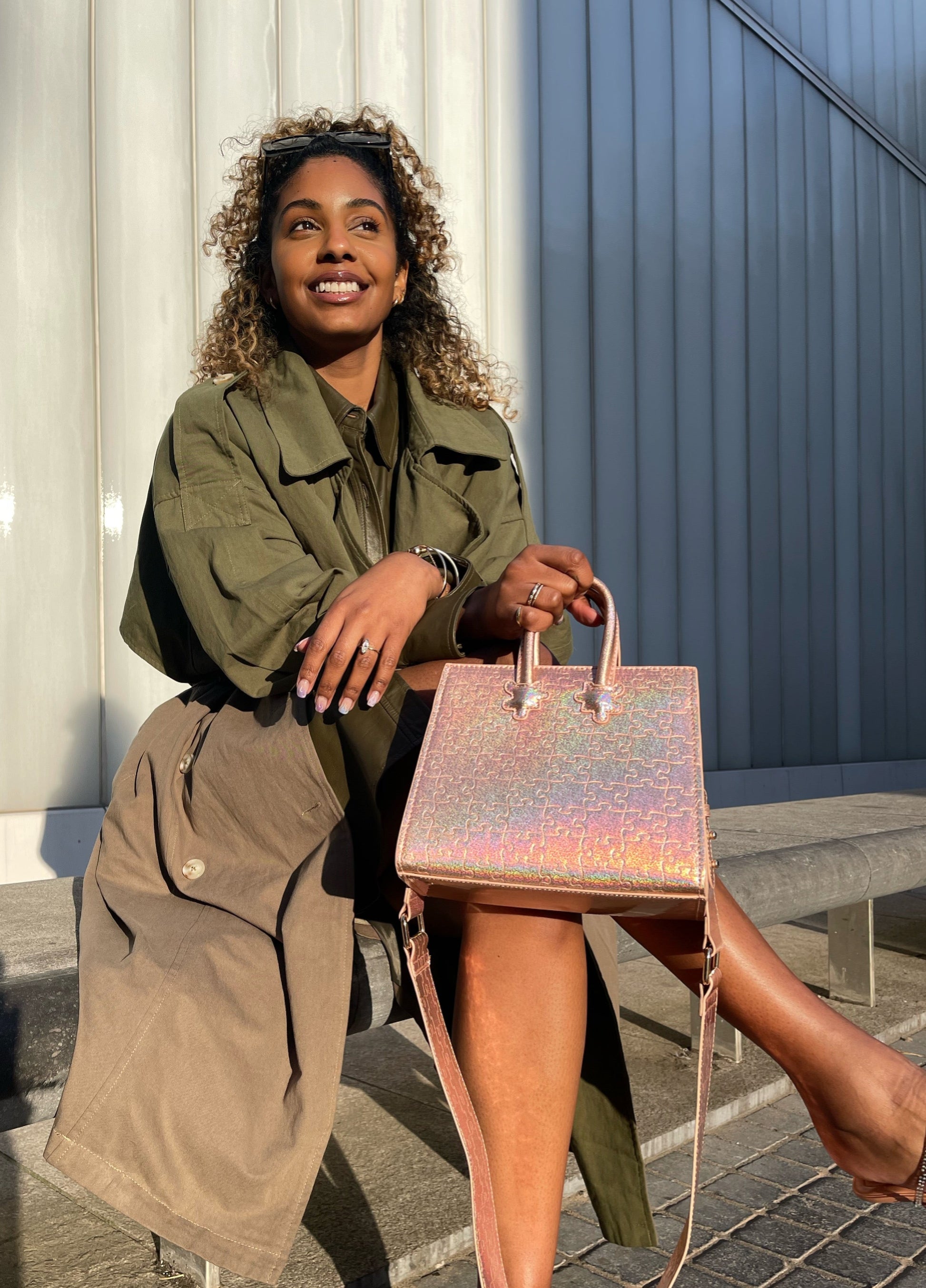 Ibukun Tiny Tote | Pink Glitter - Daniel Diyepirye™️