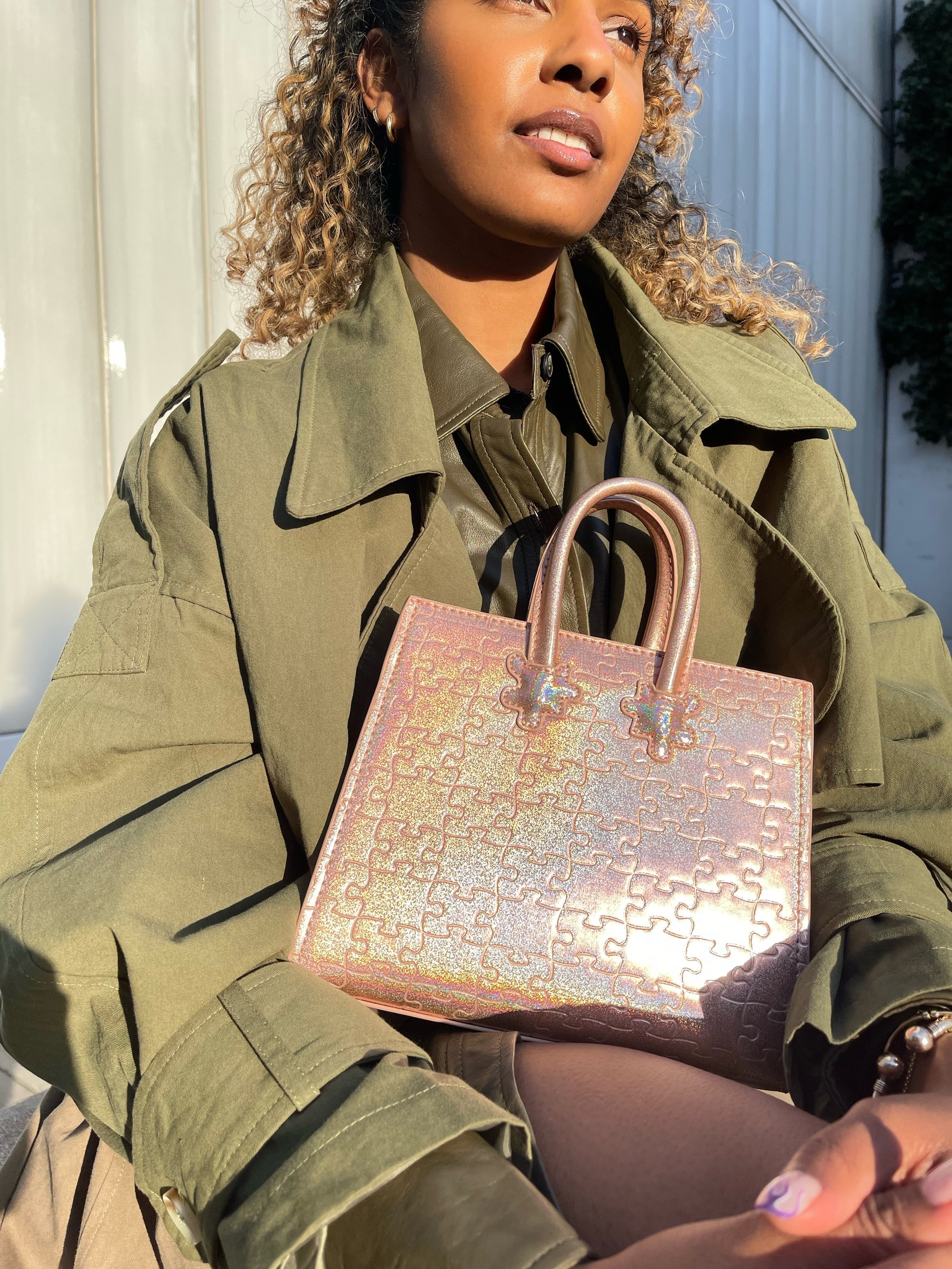Ibukun Tiny Tote | Pink Glitter - Daniel Diyepirye™️