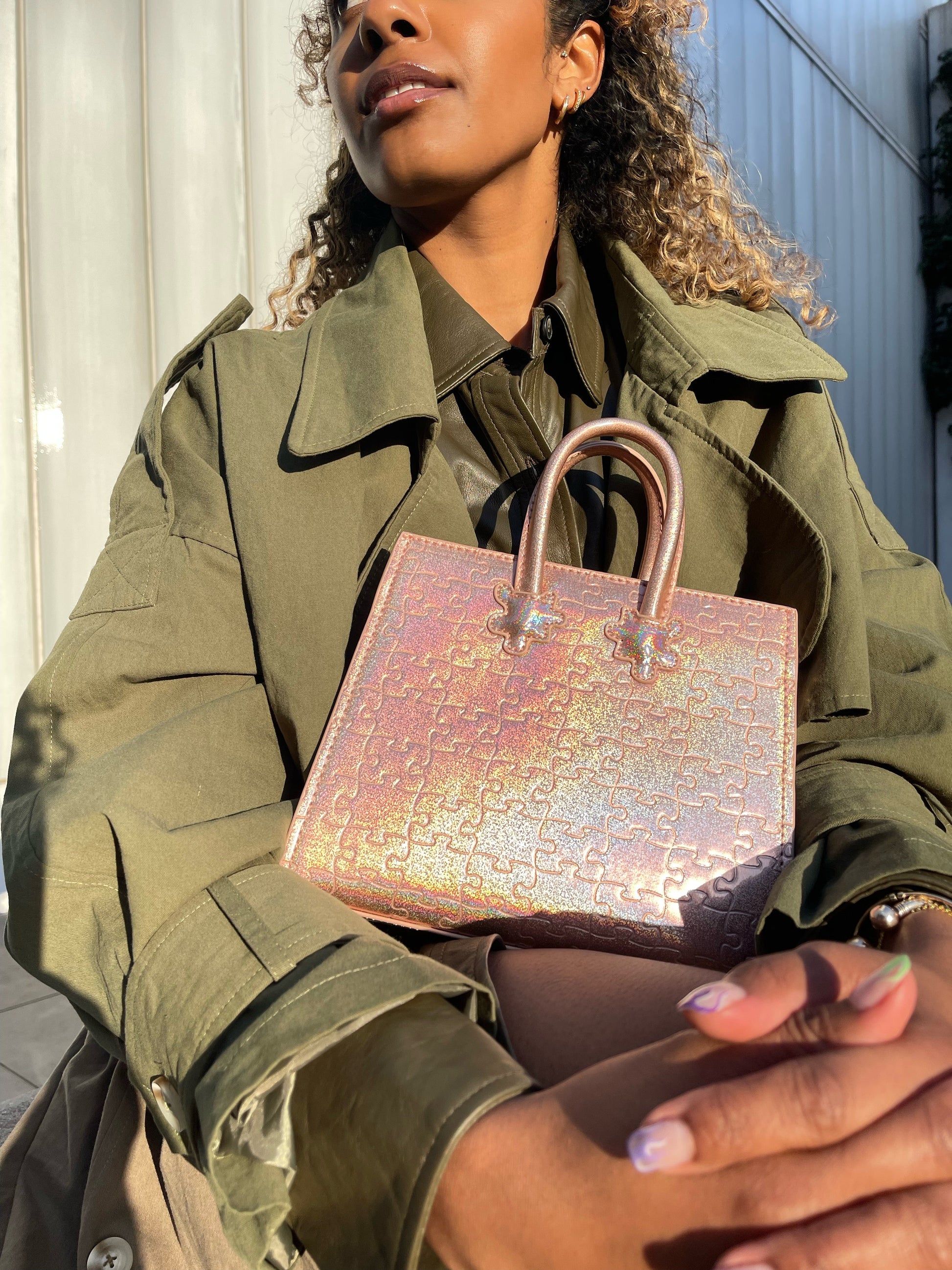 Ibukun Tiny Tote | Pink Glitter - Daniel Diyepirye™️