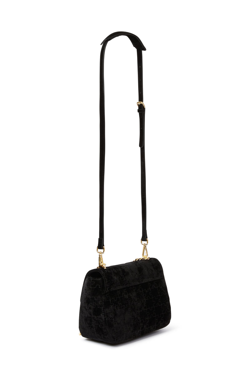 The Darasimi Chain Bag - Black Velvet