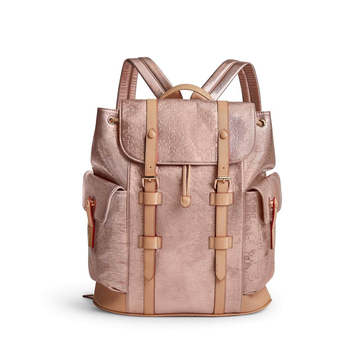 The Tobi Backpack · Pink Glitter · front