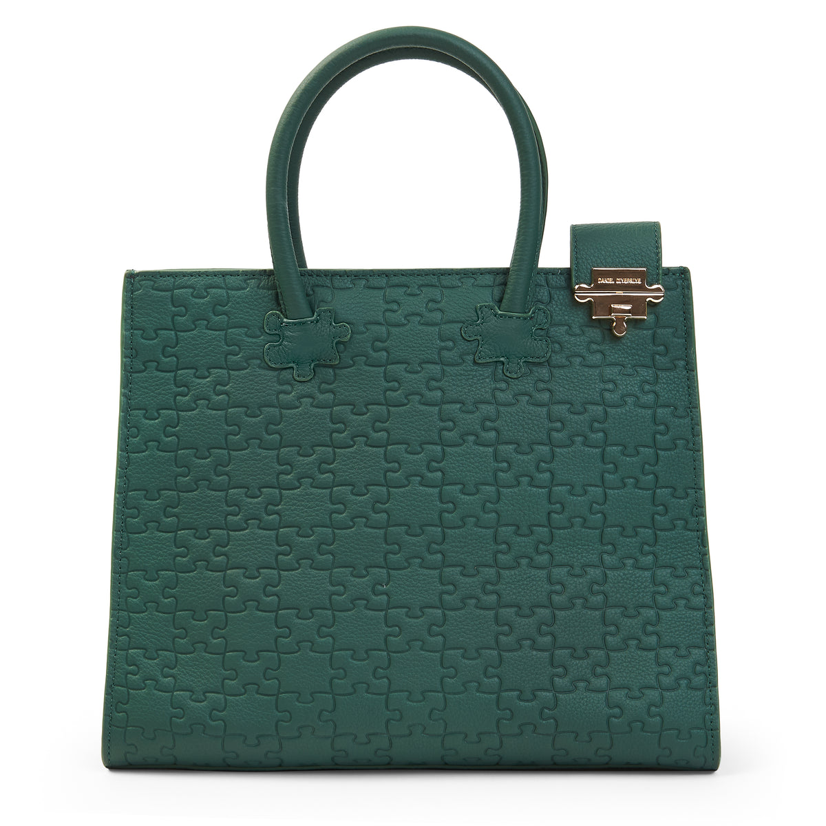 The Ibukun Tote — Green Togo Medium — front