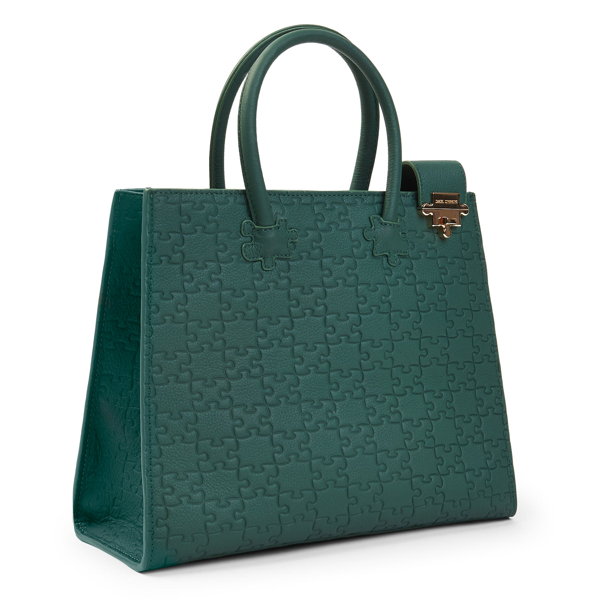 The Ibukun Tote — Green Togo Medium — 3/4 side