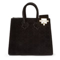 The Ibukun Tiny Tote - Black Suede front hero