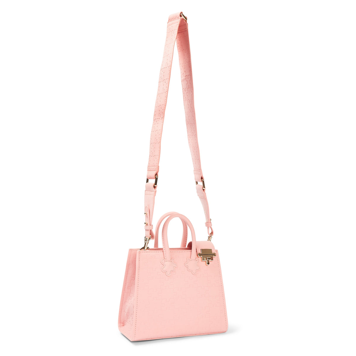 The Ibukun Tiny Tote - Coral Suede back with pocket