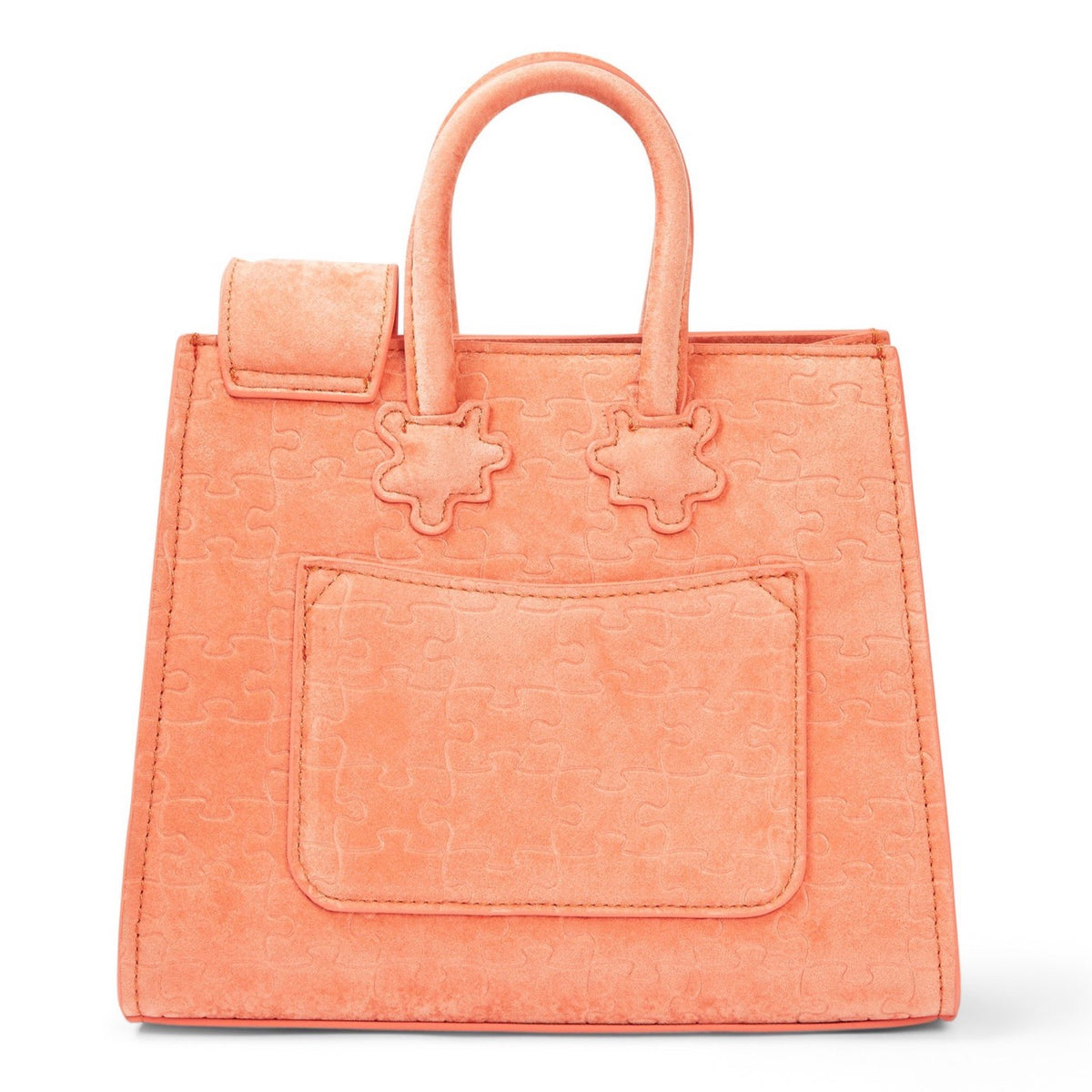 The Ibukun Tiny Tote - Coral Suede front hero