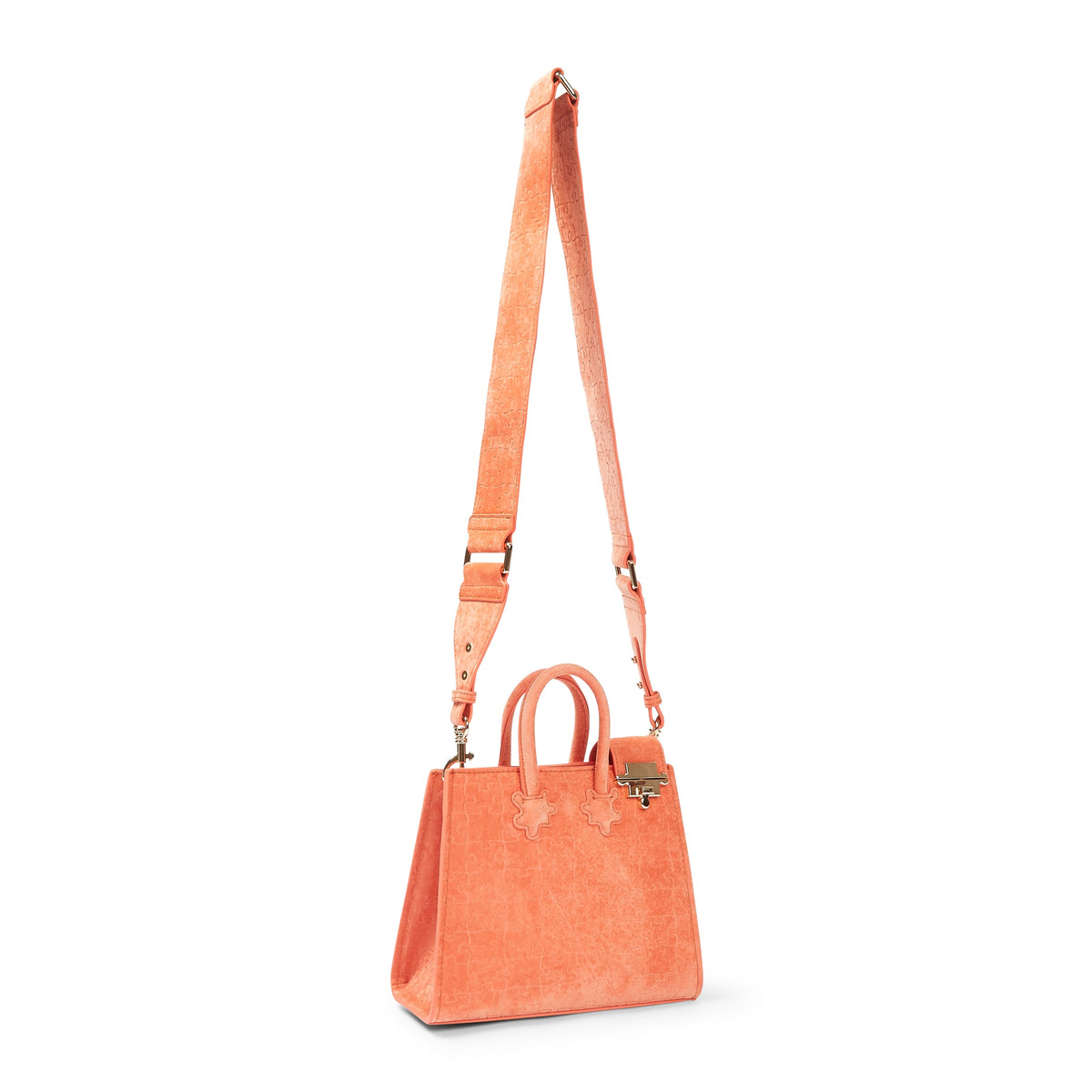 The Ibukun Tiny Tote - Coral Velvet front hero alt