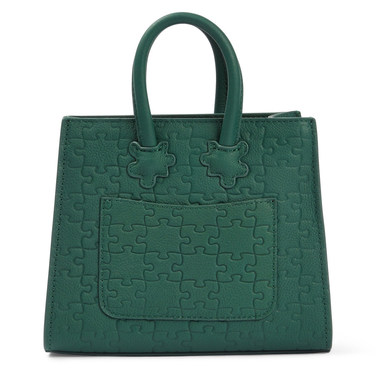 The Ibukun Tiny Tote - Green Togo Leather back with pocket