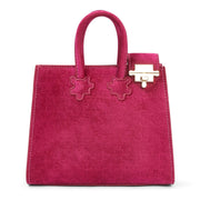 The Ibukun Tiny Tote — Dragon Fruit Velvet
