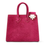 The Ibukun Tiny Tote — Pomegranate Suede