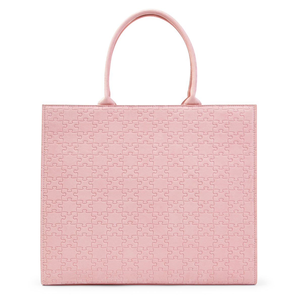 The Kemi Square Shopper — Pink Velvet — back