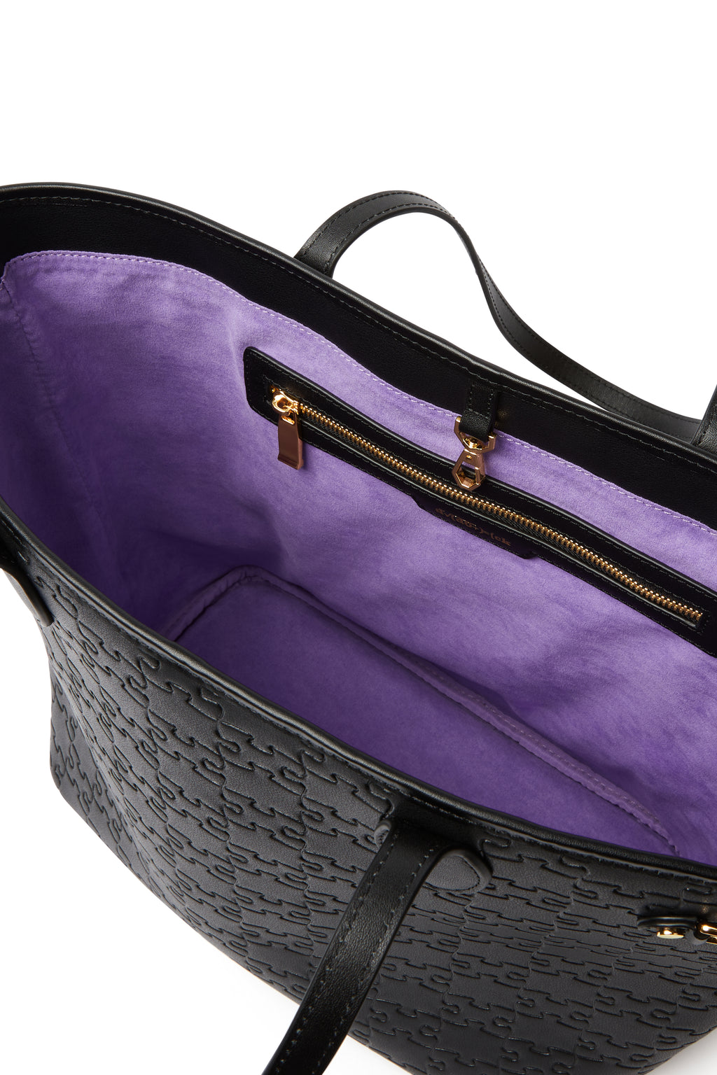 The Nkari Oluwaseun Hopper — Black — interior with velvet lining