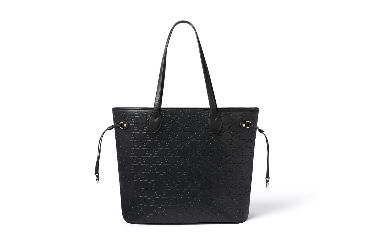 The Oluwaseun Shopper — Black Waxed — front hero