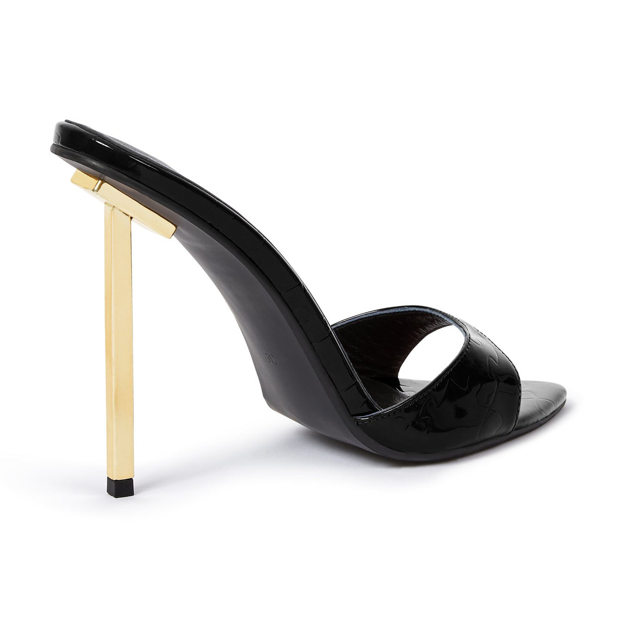 Teniola Patent Mule — Black